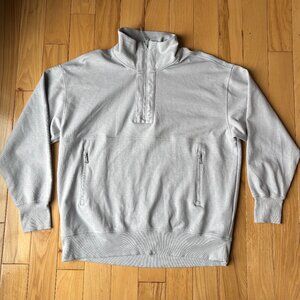 Old Navy Active Women's Dynamic Fleece Half-Zip Tunic - Light Grey - Size S